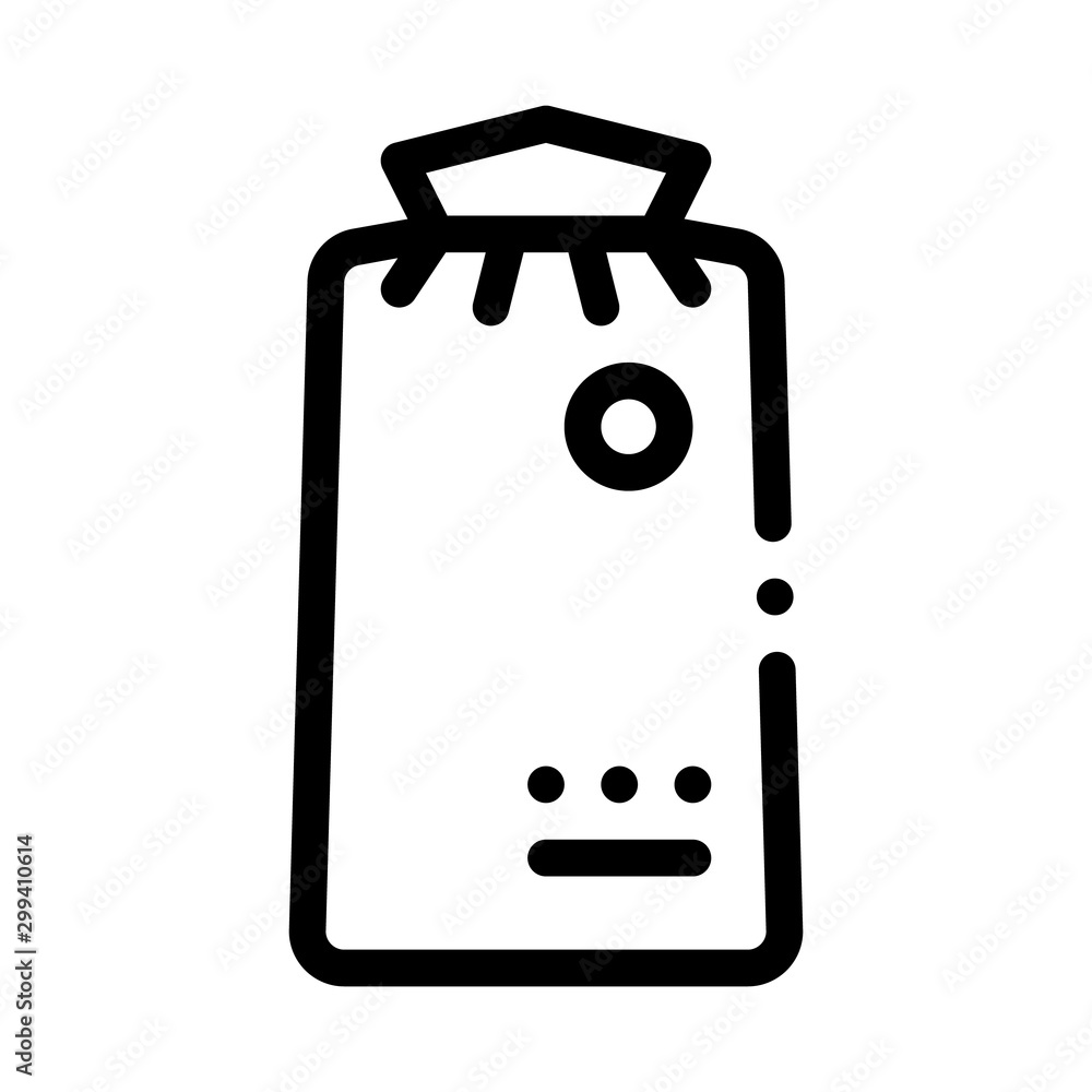 Equipment Bag Canoeing Icon Vector Thin Line. Contour Illustration Equipment Bag Canoeing Icon Vector Thin Line. Contour Illustration