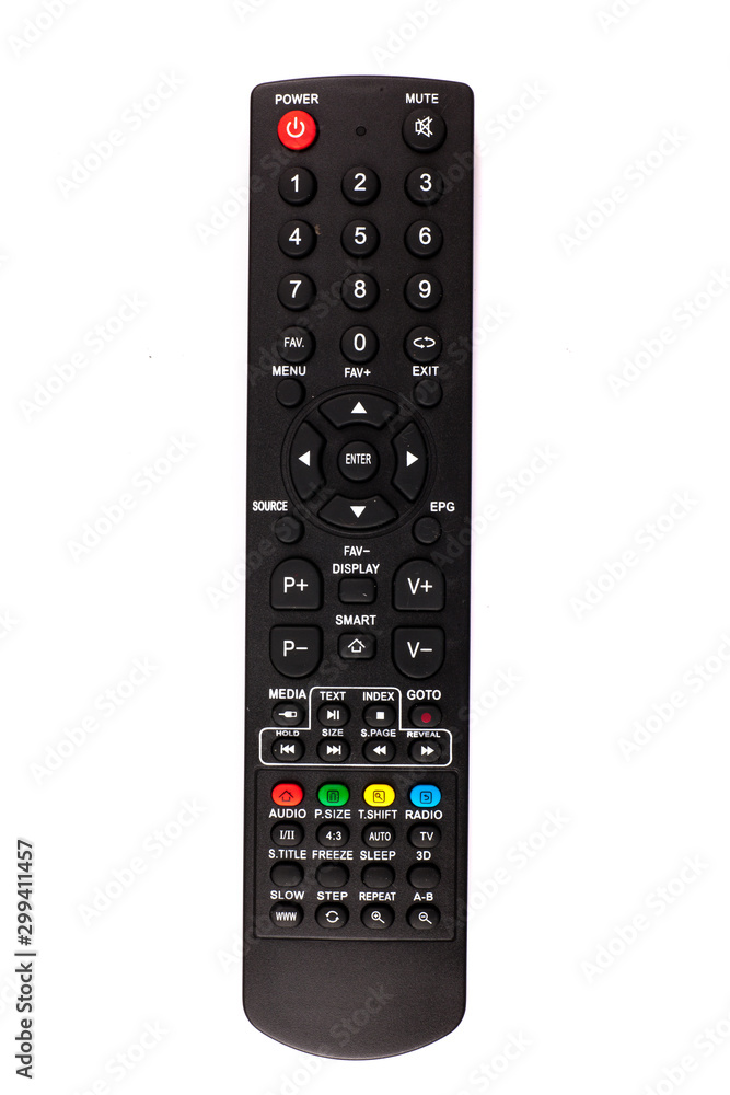 unnamed tv remote control on white background unnamed tv remote control on white background