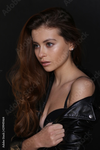 Beautiful young female brunette model © arhar