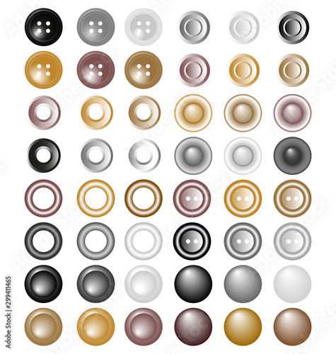 Tableau sur toile Eyelets and buttons fashion accessory