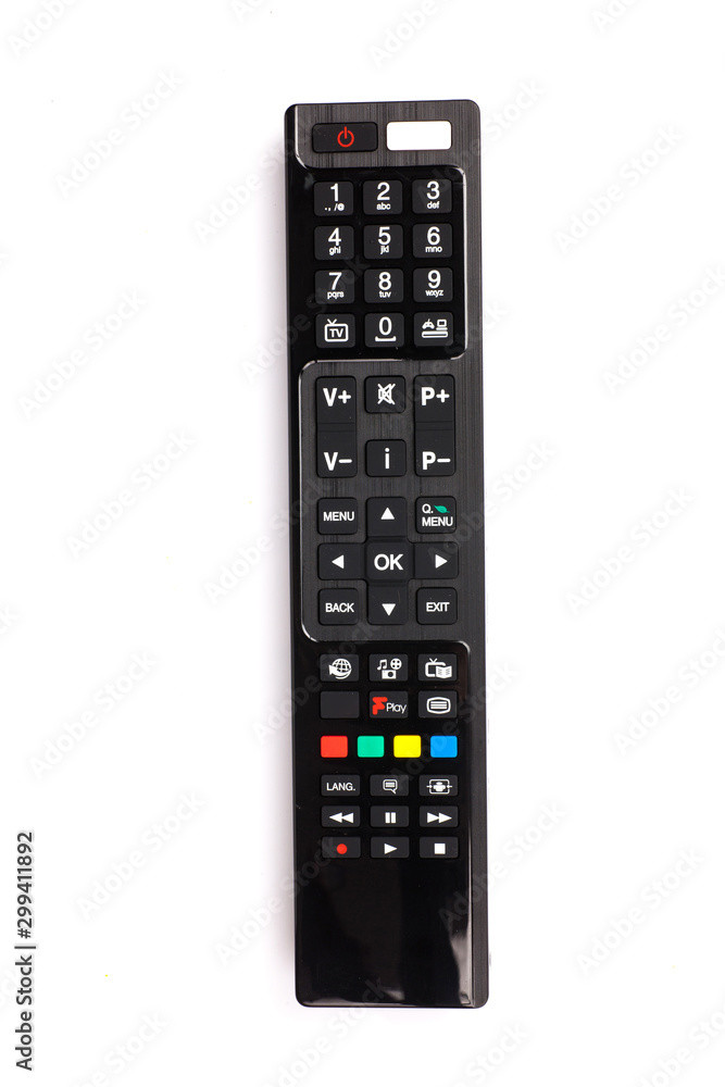 unnamed tv remote control on white background unnamed tv remote control on white background