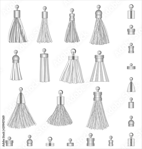 tassel accessories fashion design vector illustration photo