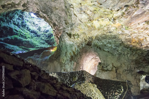  Algar do Carvao Caves, Terceira Island, Azores, Portugal, Europe photo