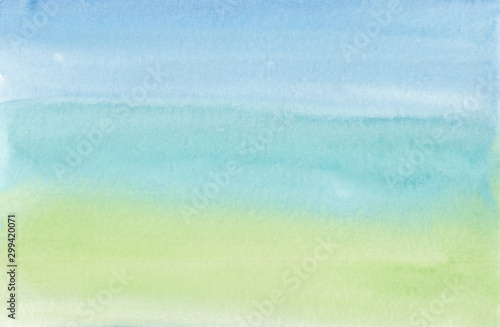 background in pastel shades with a smooth transition from blue to green