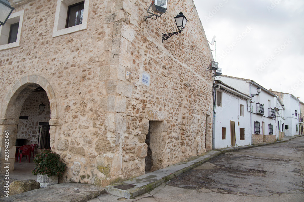 Valeria village in Cuenca province Castile La Mancha Spain