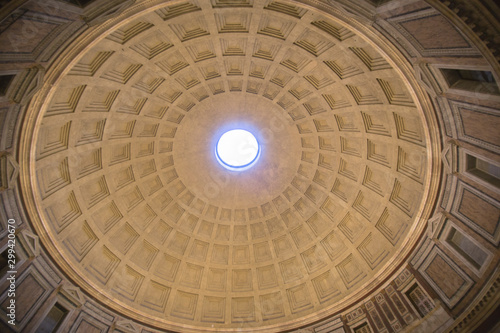 Pantheon interior in Rome on February 5, 2017 Italy