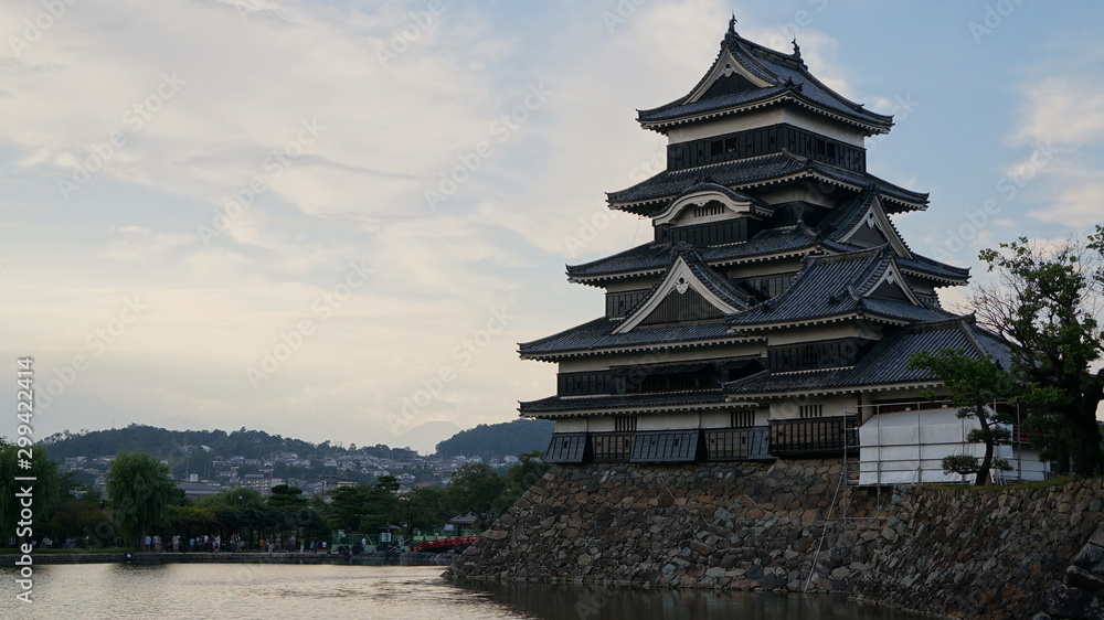 Black castle in Matsumoto, Nagano prefecture, Japan. Black castle in Matsumoto, Nagano prefecture, Japan.