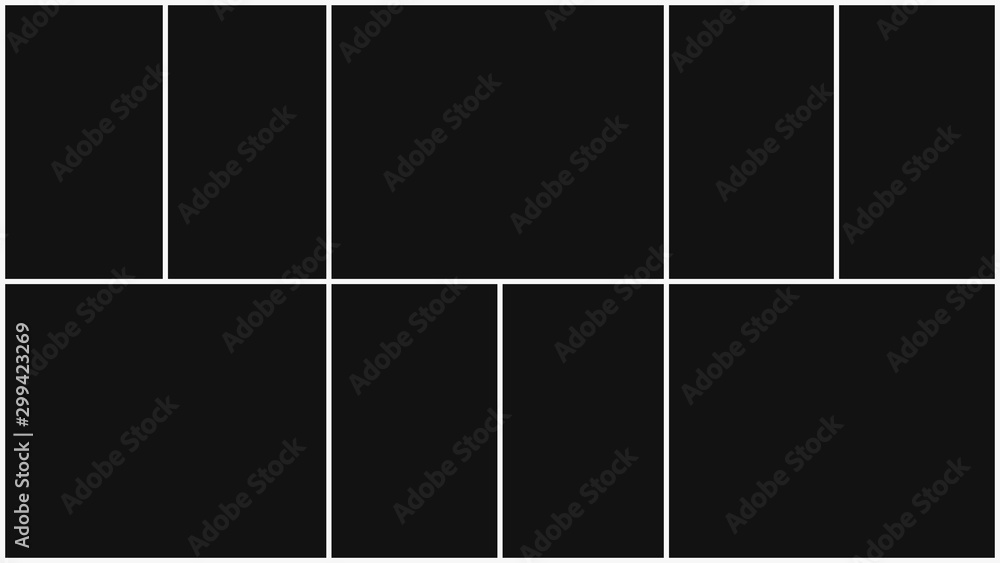 Photo frames collage. Template for wall gallery. Vector illustration. EPS 10. Photo frames collage. Template for wall gallery. Vector illustration. EPS 10.