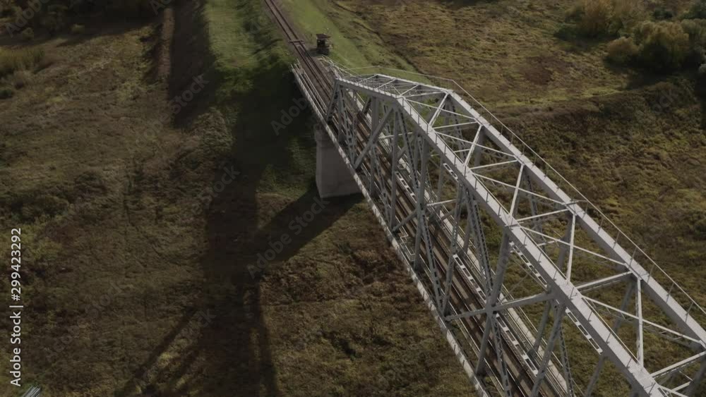flying over the iron bridge.