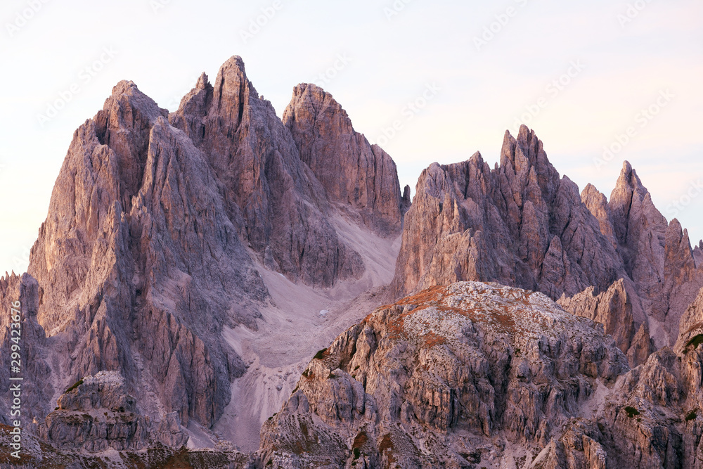 Alpine landscape in Cadini di Misurina, Dolomites, Italy, Europe