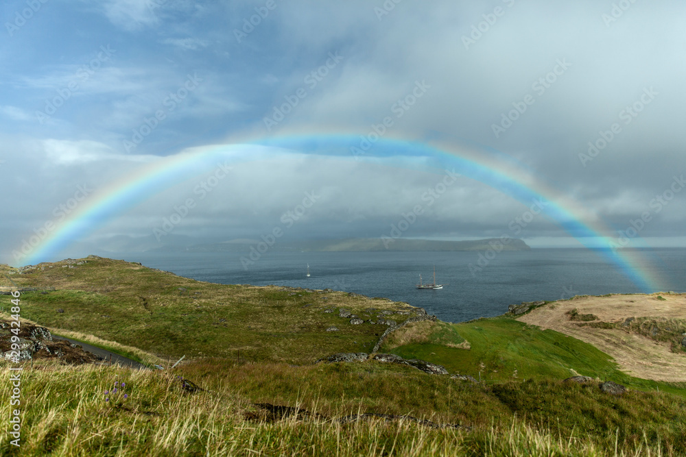 Dramatic Faroe landscape