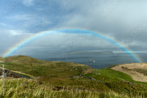 Dramatic Faroe landscape