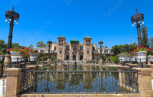 Museum of Popular Arts of Seville, Spain -Mudejar Pavilion in park Maria Luisa.