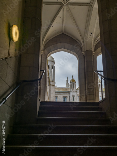 Aberdeen / Szkocja - 29 sierpień 2019: Marischal College w Aberdeen 