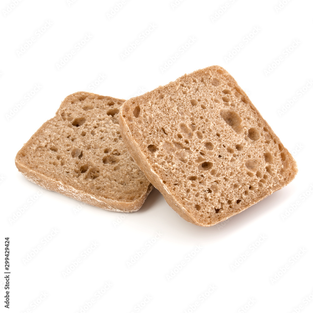 sliced Ciabatta bread isolated on white background cut out sliced Ciabatta bread isolated on white background cut out