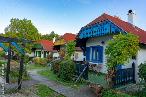 traditional style hungarian village in Velem Novakfalva photo