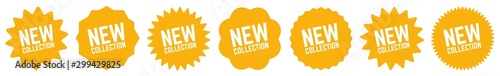 New Collection Tag Orange | Special Offer Icon | Sticker | Deal Label | Variations