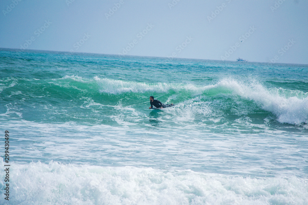 surfer in action