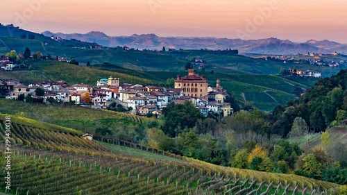 Barolo town, city of wine, Piedmont, Italy