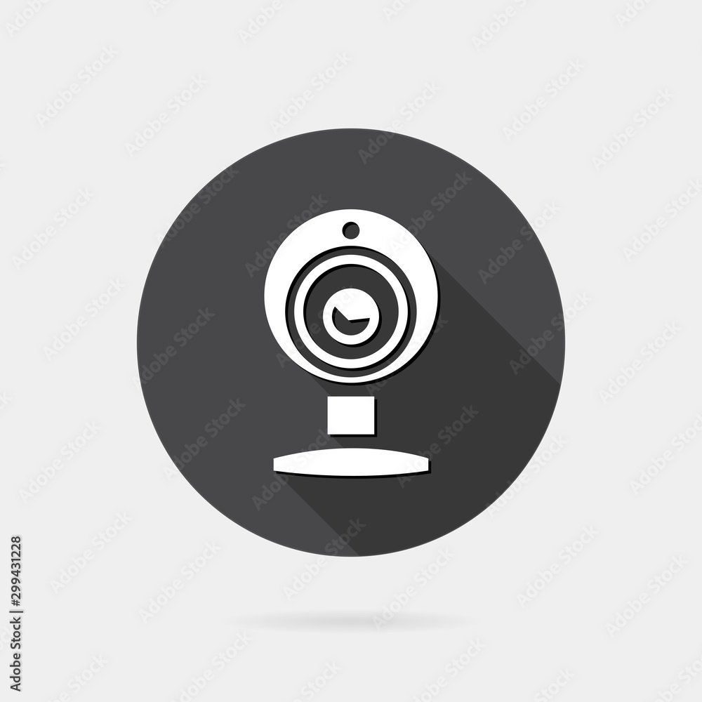 Flat Web camera icon Flat Web camera icon