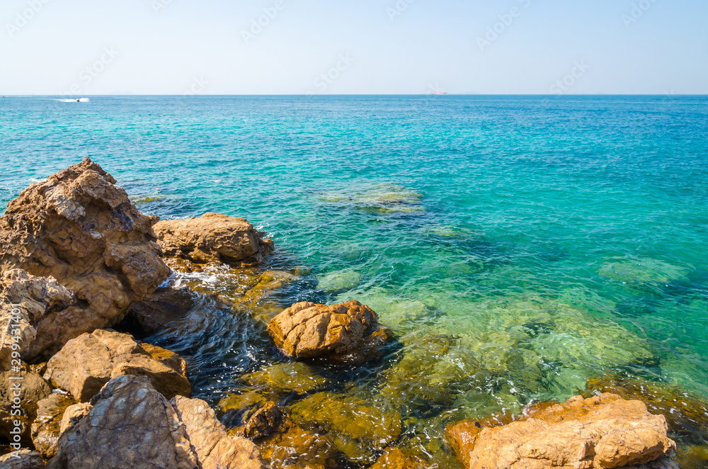 Beautiful tropical beach of Ko Lan, island near Pattaya, Thailand Beautiful tropical beach of Ko Lan, island near Pattaya, Thailand