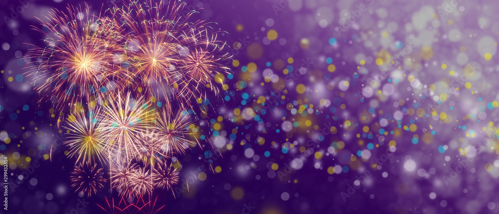 Fototapeta premium Wunderschönes Feuerwerk
