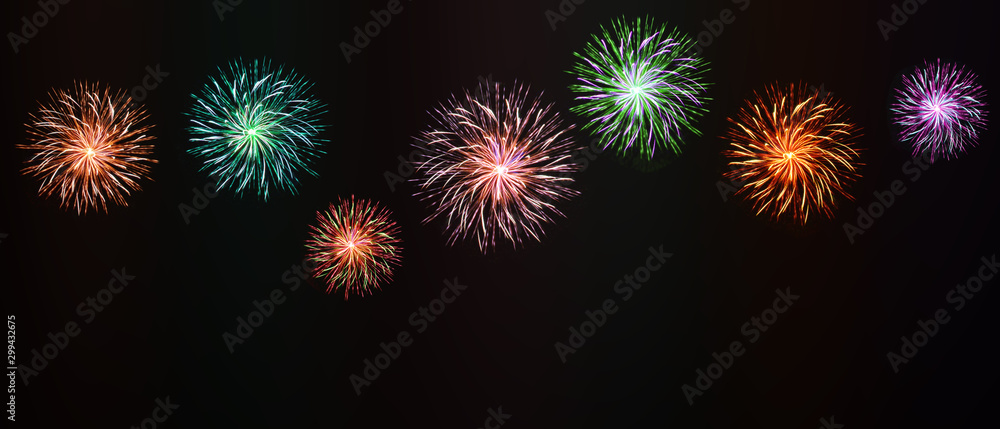 Fototapeta premium Wunderschönes Feuerwerk