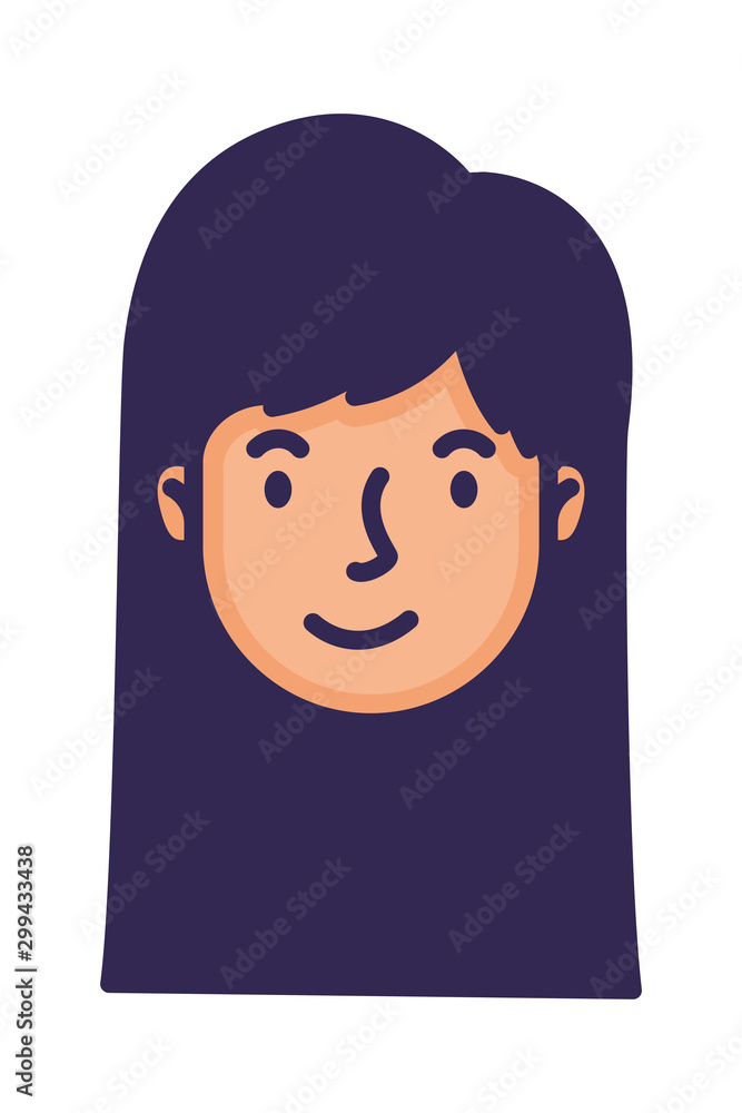 head woman face avatar character head woman face avatar character