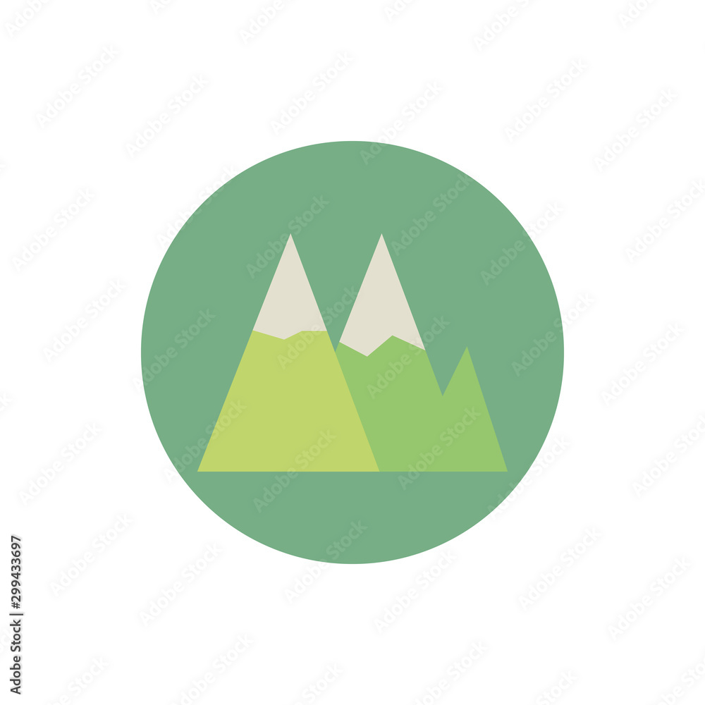 mountains green energy block icon mountains green energy block icon
