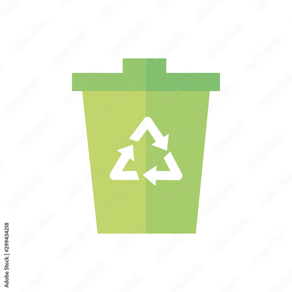 trash can recycle green energy icon trash can recycle green energy icon