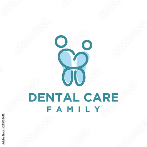 Dentist logo, dental health orthodontist modern simple and clean logo design