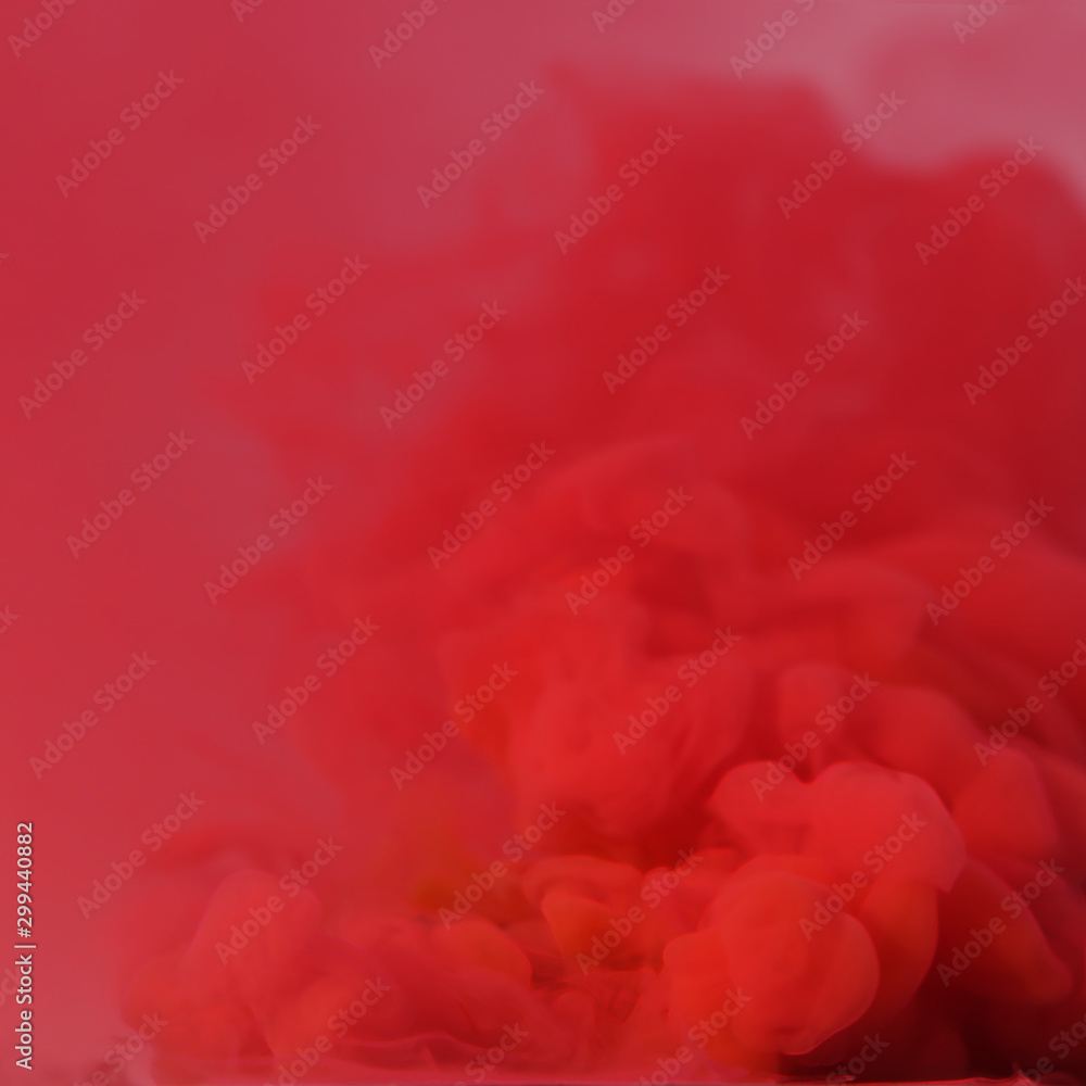 red smoke background.