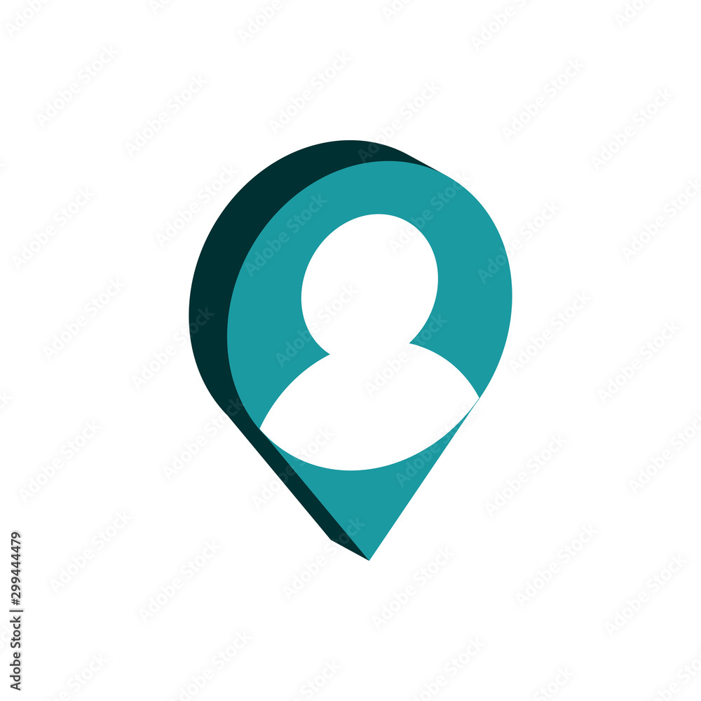 pin map location correspondence postal mail isometric pin map location correspondence postal mail isometric