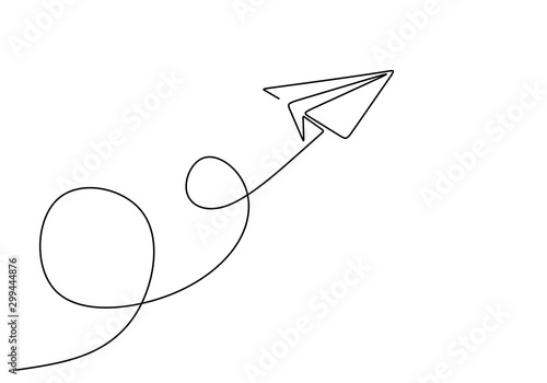Continuous line drawing of ...