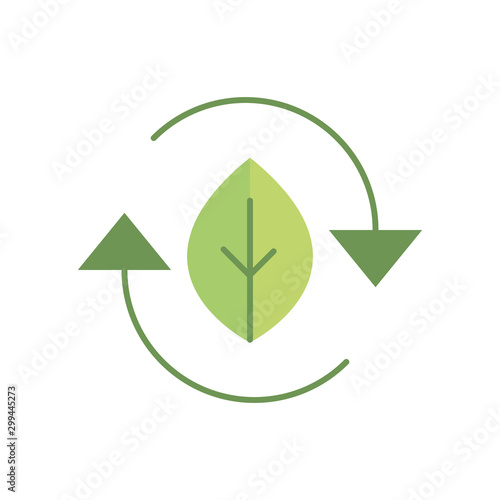 eco friendly green energy icon