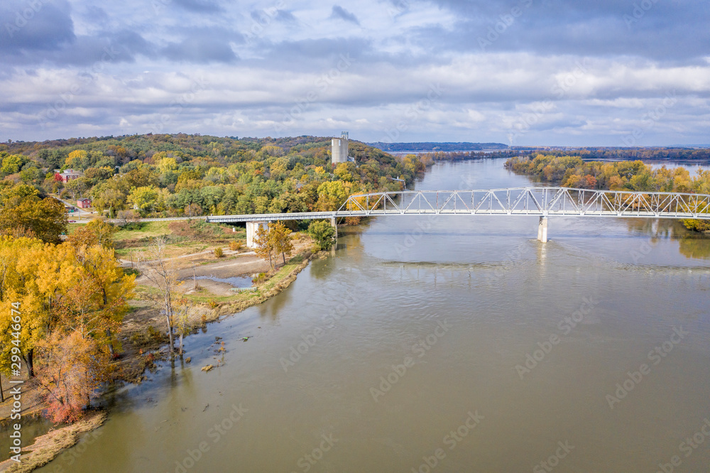 Brownville bridge over Missouri River
