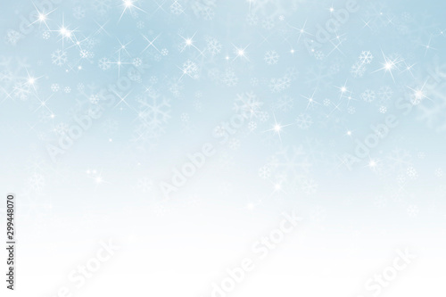 abstract winter background with snowflakes, Christmas background with heavy snowfall, snowflakes in the sky