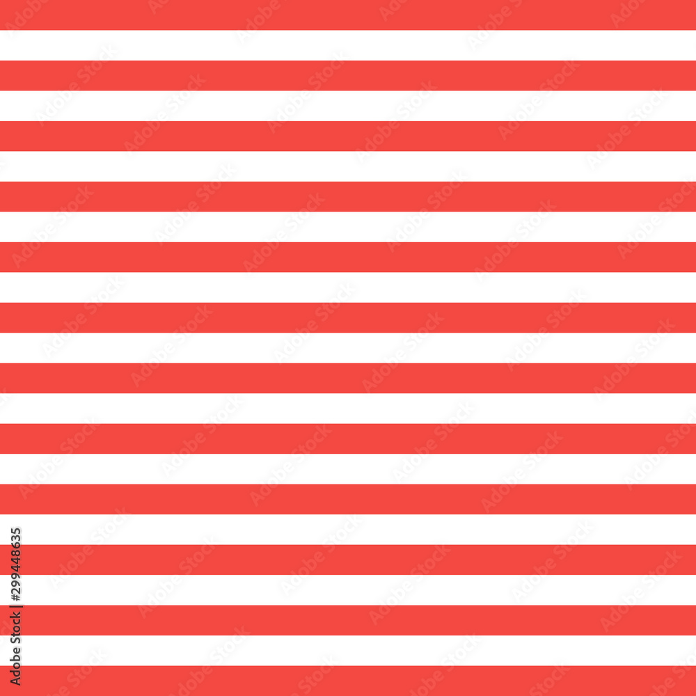 Pattern red and white horizontal strips