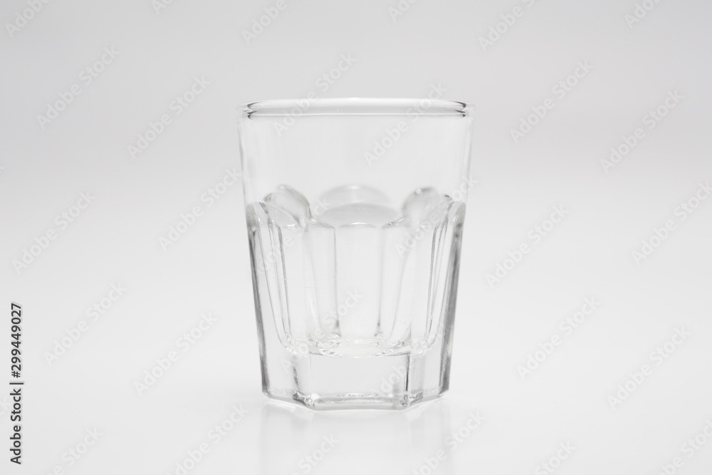 Shot glass on white background Shot glass on white background