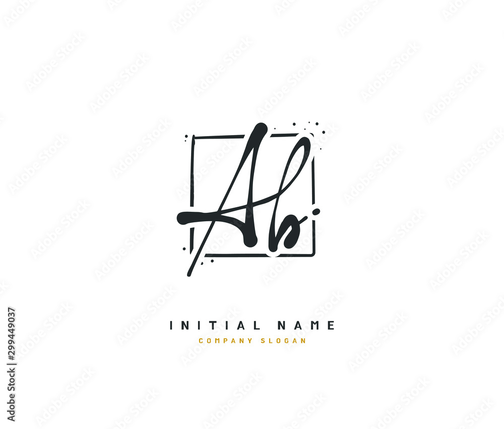 A B AB Beauty vector initial logo, handwriting logo of initial signature, wedding, fashion, jewerly, boutique, floral and botanical with creative template for any company or business. A B AB Beauty vector initial logo, handwriting logo of initial signature, wedding, fashion, jewerly, boutique, floral and botanical with creative template for any company or business.