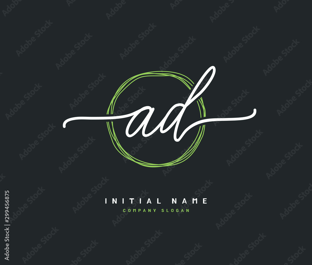 A D AD Beauty vector initial logo, handwriting logo of initial signature, wedding, fashion, jewerly, boutique, floral and botanical with creative template for any company or business. A D AD Beauty vector initial logo, handwriting logo of initial signature, wedding, fashion, jewerly, boutique, floral and botanical with creative template for any company or business.