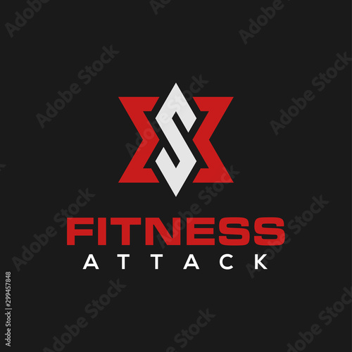 Free Download Gym logo physical fitness trainer modern shape triangle, healthcare supplement logo icon identity. - GFXLoad