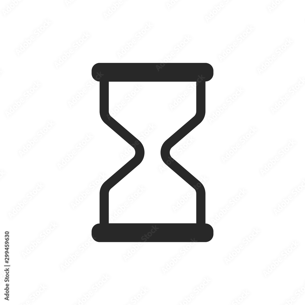 Hourglass icon vector isolated symbol illustration EPS 10 Hourglass icon vector isolated symbol illustration EPS 10