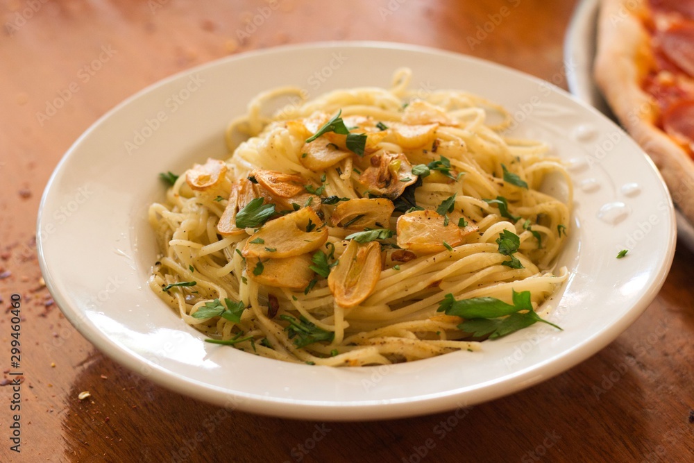 Pasta al ajillo Pasta al ajillo