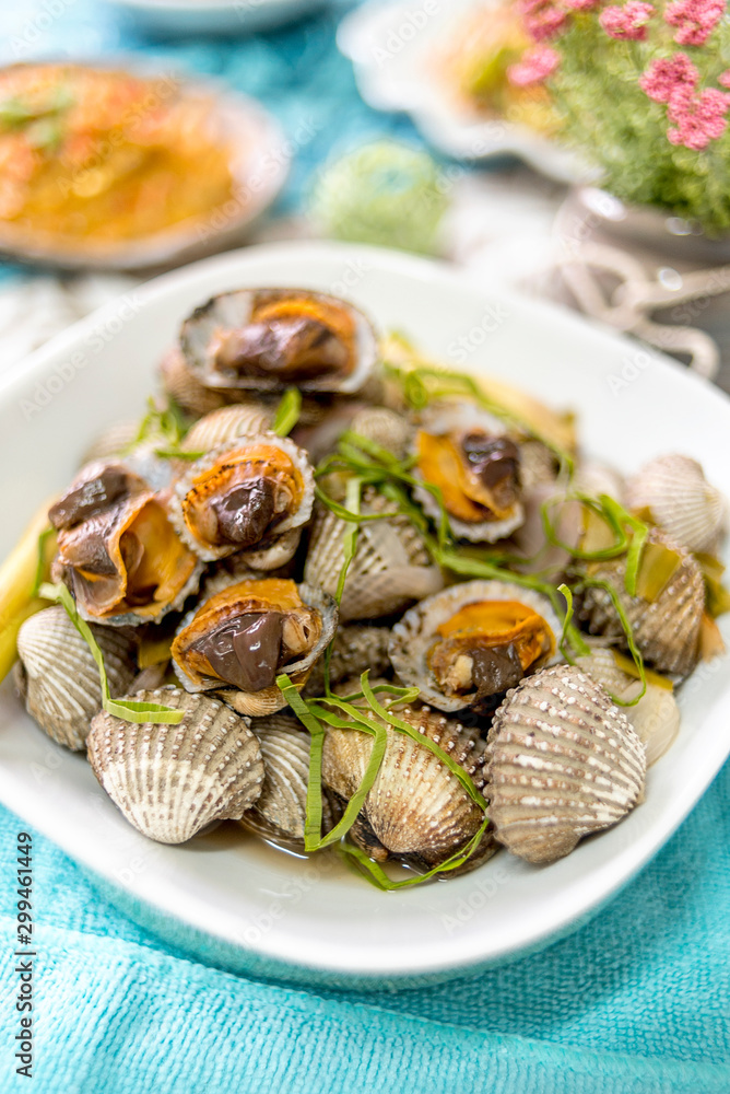 Kerang rebus or sea shell steam, deliciously enjoy with spicy sauce. Kerang rebus or sea shell steam, deliciously enjoy with spicy sauce.