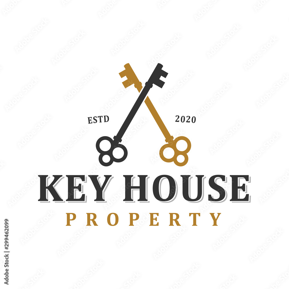 Key house property logo icon simple minimalist silhouette design, business real estate house family. Key house property logo icon simple minimalist silhouette design, business real estate house family.