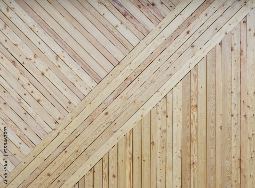 Fototapeta premium The surface of the wooden slats. Wooden pattern. Background, texture. Blank for design.