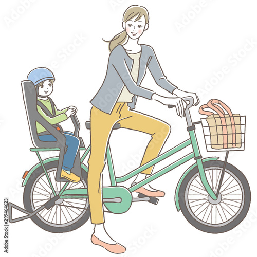 ママチャリ　親子