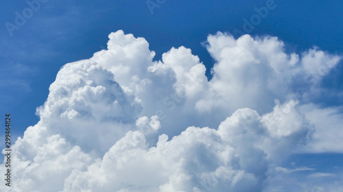 blue sky with white clouds