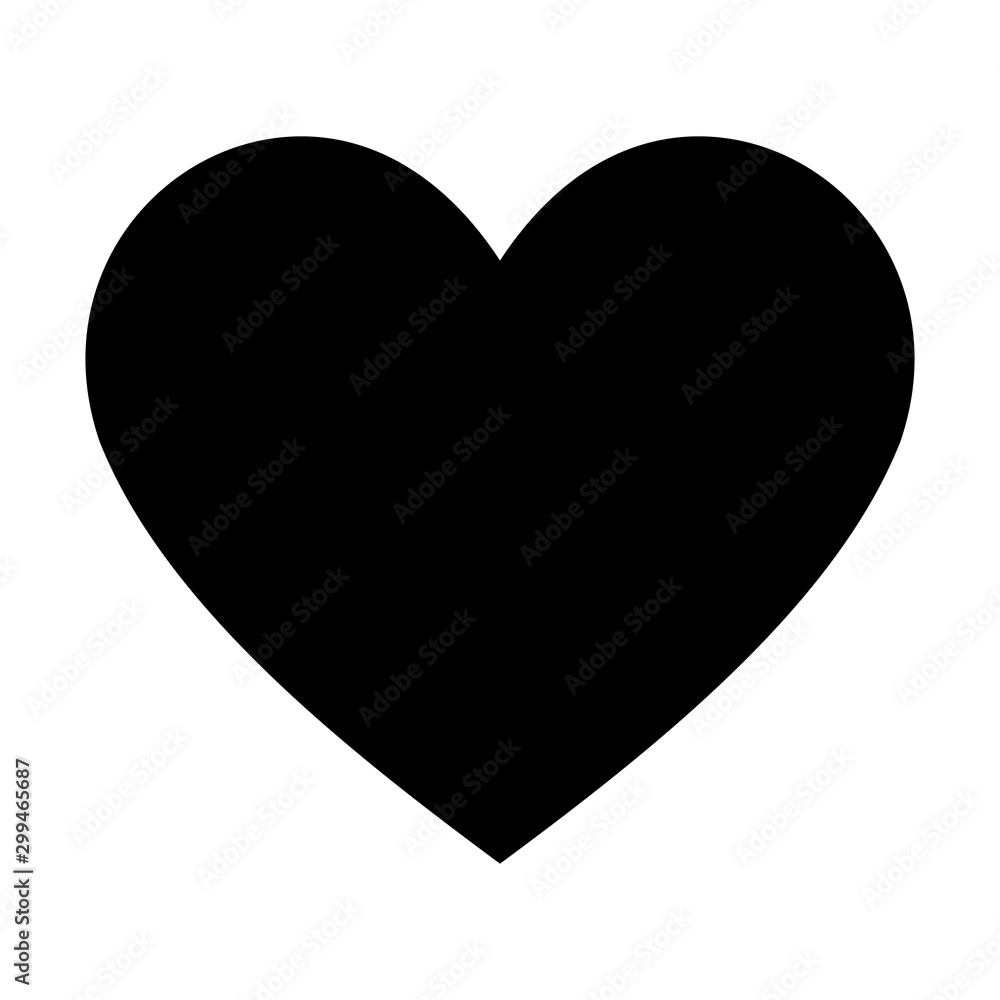 heart icon design element. Logo element illustration. Love symbol icon - obrazy, fototapety, plakaty 